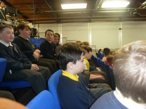 waiting for the show to start